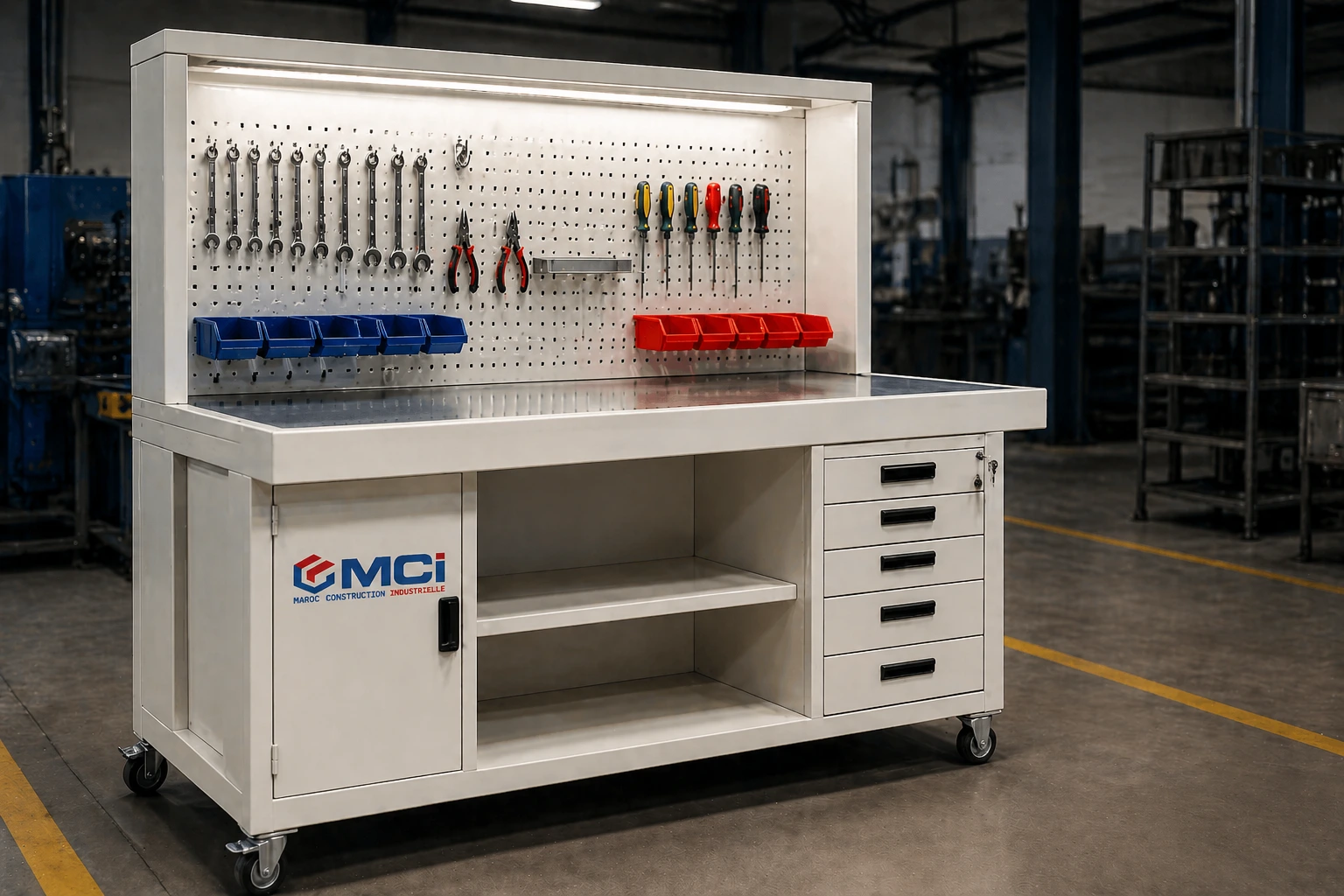 Table de travail industrielle réglable MCI